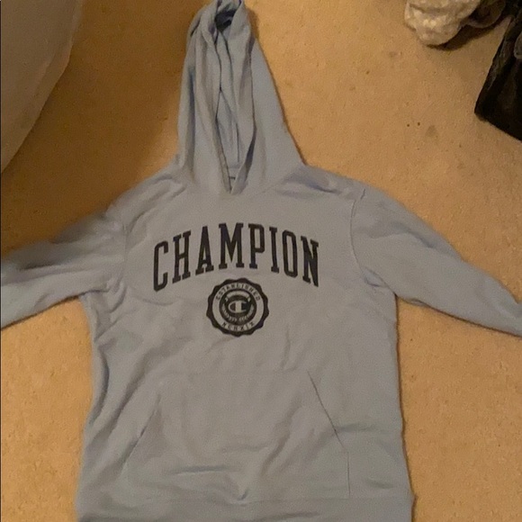 Champion Sweaters - blue champion hoodie